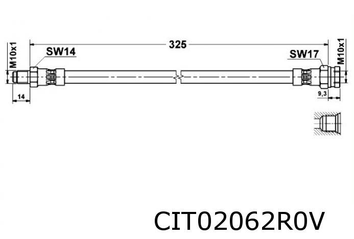 Flexible de frein AX avant