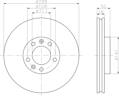 XM (3.0i-V6/2.5TD) / 605 (2.5TD) remschijfset voorzijde