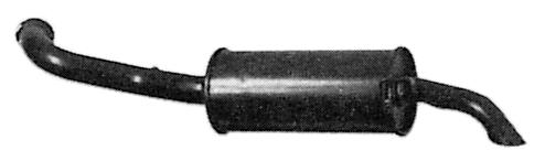 BX (1.6i/1.9i/1.9TD) achterdemper flens