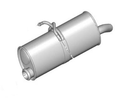 SILENZIATORE PO Berlingo II / Partner II (1.6HDi/2.0HDi)