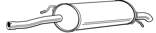 C5 (2.0HDi) achterdemper schuif