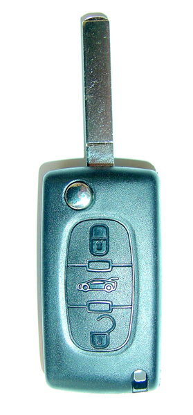 Key including circuit board 3 buttons with tailgate, battery holder in housing