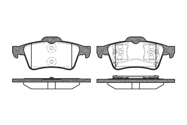 Bremsbeläge hinten Vel Satis Espace IV alle Megane II
